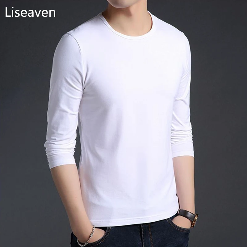Liseaven tops&tees White T-Shirts Solid Color T Shirt Male Long Shirts Full Sleeve Tee Shirt
Liseaven tops&tees White T-Shirts Solid Color T Shirt Male Long Shirts Full Sleeve Tee Shirt