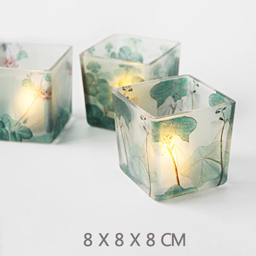 Simple Beautiful Candlestick Green Romantic Candlelight Dinner Glass Candle Holders Decorativas Christmas Candle Home WZF038
Simple Beautiful Candlestick Green Romantic Candlelight Dinner Glass Candle Holders Decorativas Christmas Candle Home WZF038