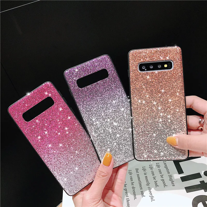 Full Diamond Gradient Phone Case For Samsung Galaxy S8 S9 S10 Plus A70 Shinning Point Drill Silicone Case Anti-fall Phone Cover
Full Diamond Gradient Phone Case For Samsung Galaxy S8 S9 S10 Plus A70 Shinning Point Drill Silicone Case Anti-fall Phone Cover