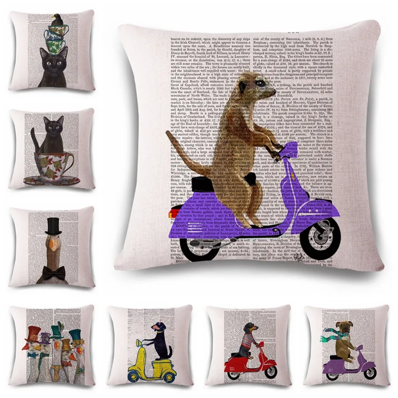 Hand-painted newspaper animal cotton linen printed pillowcase bed cushion cover home dec pillowcase car seat lumbar pillow cover
Hand-painted newspaper animal cotton linen printed pillowcase bed cushion cover home dec pillowcase car seat lumbar pillow cover