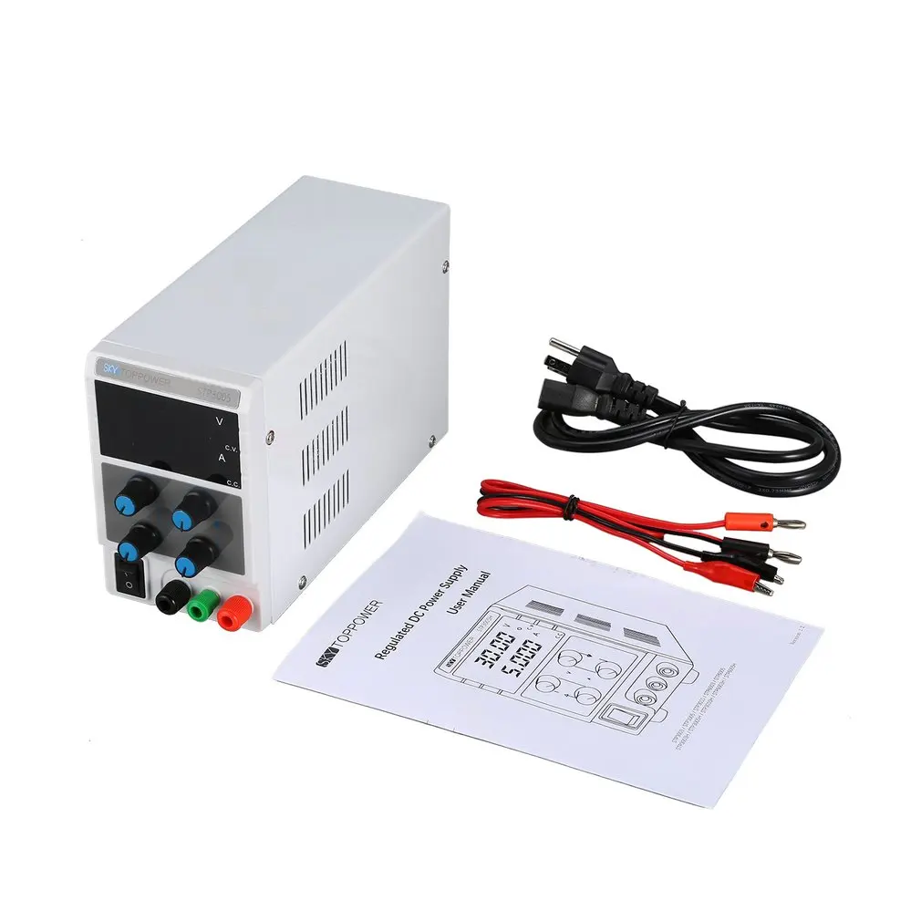 30V/5A Digital DC Power Supply Current Voltage Adjustable Switching Variable Stabilized Volt Regulator Electric Maintenance
30V/5A Digital DC Power Supply Current Voltage Adjustable Switching Variable Stabilized Volt Regulator Electric Maintenance