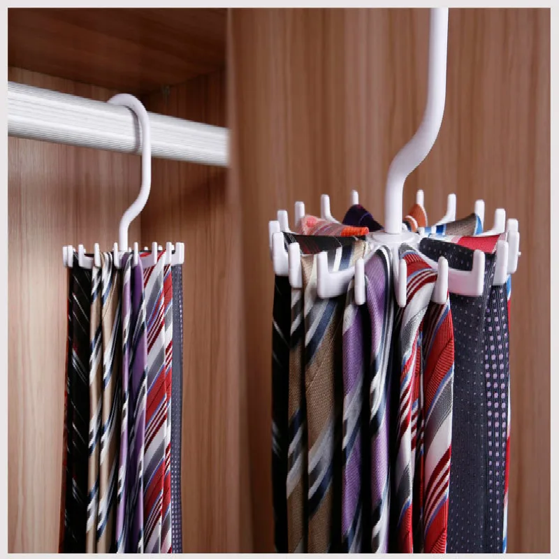 Home Hangers & Racks Rotating Tie Rack Tie Hanger Holds 20 Hook Neck Ties Scarf Organizer
Home Hangers & Racks Rotating Tie Rack Tie Hanger Holds 20 Hook Neck Ties Scarf Organizer