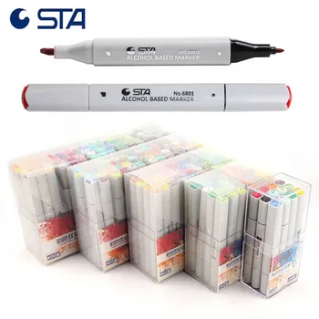 STA 6801 Premier Dual Tip Twin Art Markers Fine Sketch Permanent Craft Artist 24/36/48 Marker Professional Graffiti Design
STA 6801 Premier Dual Tip Twin Art Markers Fine Sketch Permanent Craft Artist 24/36/48 Marker Professional Graffiti Design