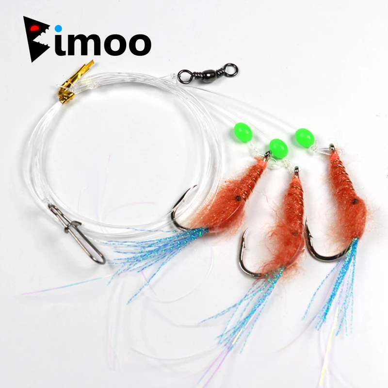 Bimoo 5packs 4/0 Orange Shrimp Rig Saltwater Fishing Rigs Sabiki Flies for Perch Makerel
Bimoo 5packs 4/0 Orange Shrimp Rig Saltwater Fishing Rigs Sabiki Flies for Perch Makerel
