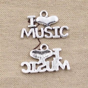 4pcs Charms I Love Music 16x28mm Antique Silver Color Plated Pendants Making DIY Handmade Tibetan Silver Color Finding Jewelry
4pcs Charms I Love Music 16x28mm Antique Silver Color Plated Pendants Making DIY Handmade Tibetan Silver Color Finding Jewelry