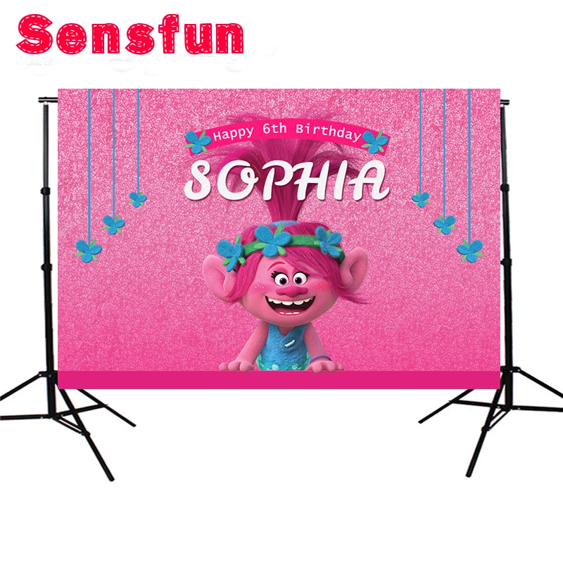 7x5ft Vinyl Pink Trolls Theme Cartoon Photocall Kids First birthday Party Custom Photo Studio Backdrops Background
7x5ft Vinyl Pink Trolls Theme Cartoon Photocall Kids First birthday Party Custom Photo Studio Backdrops Background