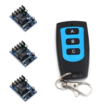 DC 12V 24V 36V 48V 30A 1CH RF Wireless Remote Control 3pcs Receivers & 1pcs Transmitter Waterproof Hot Sale
DC 12V 24V 36V 48V 30A 1CH RF Wireless Remote Control 3pcs Receivers & 1pcs Transmitter Waterproof Hot Sale