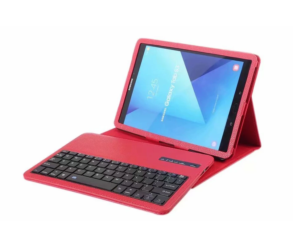 Tab S3 9.7 inch Stand Holder Leather Protector Covers For for Samsung Galaxy Tab S3 SM-T820 Tablets Case with Bluetooth keyboard
Tab S3 9.7 inch Stand Holder Leather Protector Covers For for Samsung Galaxy Tab S3 SM-T820 Tablets Case with Bluetooth keyboard