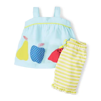 Little Maven New Summer Lovely Sleeveless Blue Appliques Fruits Apple Pear O-neck Cotton Woven Girls Casual 1-6yrs Tshirt Sets
Little Maven New Summer Lovely Sleeveless Blue Appliques Fruits Apple Pear O-neck Cotton Woven Girls Casual 1-6yrs Tshirt Sets