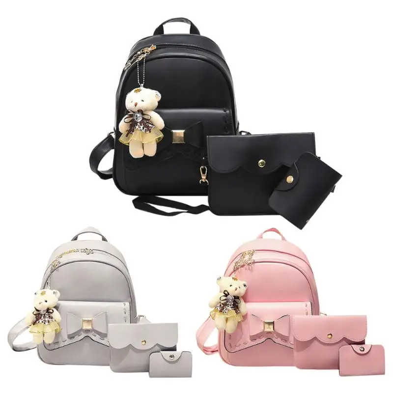 3pcs Women PU Leather Bowknot Backpack School Bag Crossbody Bag For Teenagers Casual Travel bag school laptop bag
3pcs Women PU Leather Bowknot Backpack School Bag Crossbody Bag For Teenagers Casual Travel bag school laptop bag