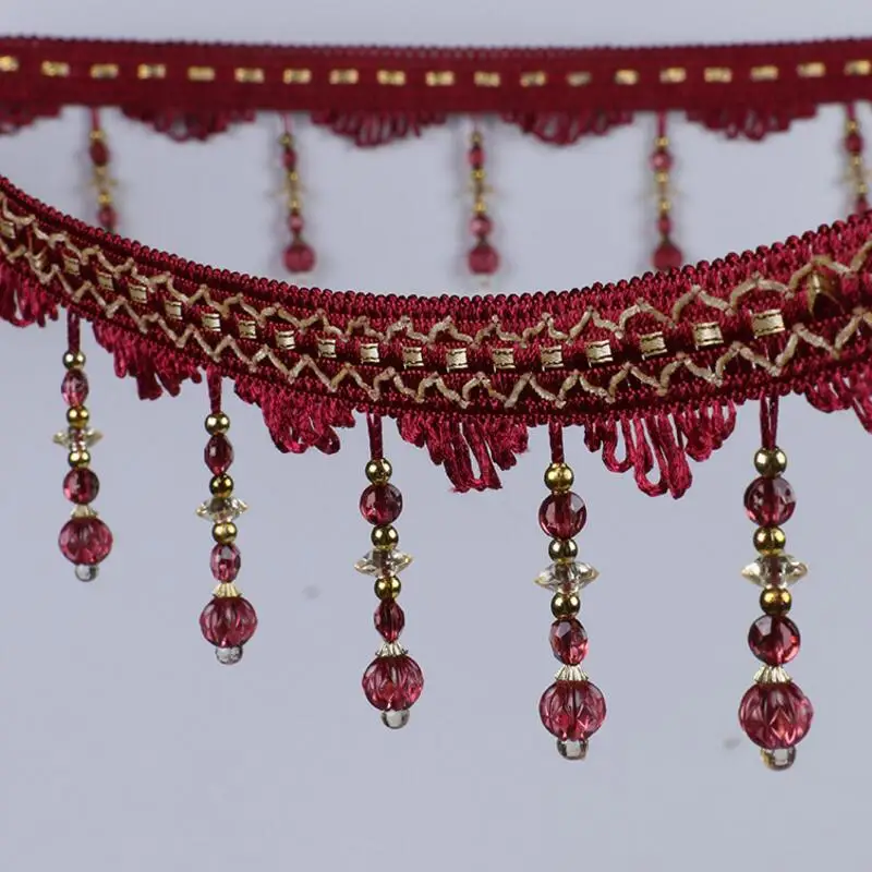 12Yard/Lot Curtain Lace Accessories Tassel Fringe Trim DIY watermelon Beads Drapery Sewing Textile Decoration home textile AU609
12Yard/Lot Curtain Lace Accessories Tassel Fringe Trim DIY watermelon Beads Drapery Sewing Textile Decoration home textile AU609