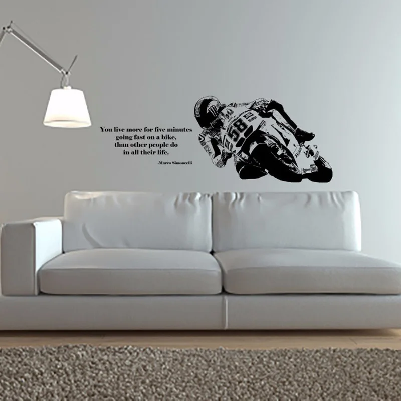 YOYOYU Wall Decal Vinyl Art Home Decor Sticker Bike Motorcycle Sport Decal Kids Room Decoration Removeable Poster ZX019
YOYOYU Wall Decal Vinyl Art Home Decor Sticker Bike Motorcycle Sport Decal Kids Room Decoration Removeable Poster ZX019