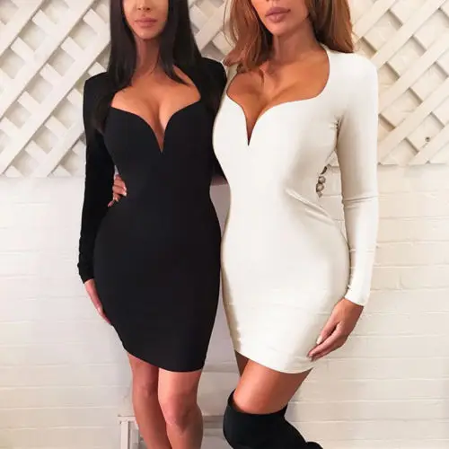 hirigin 2017 New Fashion Hot Sale Dress Nightclub Lady Solid Natural Dark V-Neck Above Knee Long sleeve Women Mini Dresses
hirigin 2017 New Fashion Hot Sale Dress Nightclub Lady Solid Natural Dark V-Neck Above Knee Long sleeve Women Mini Dresses