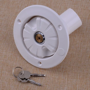 beler White Universal Car Fresh Water Locking Inlet Hatch Filler Cap With 2 Keys For Caravan Motorhome RV Camper Trailer Cars
beler White Universal Car Fresh Water Locking Inlet Hatch Filler Cap With 2 Keys For Caravan Motorhome RV Camper Trailer Cars