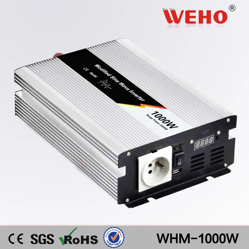 (WHM1000-242)smart 1000W 24v dc to ac 220v/230v 50Hz Modified Sine Wave solar power Inverter
(WHM1000-242)smart 1000W 24v dc to ac 220v/230v 50Hz Modified Sine Wave solar power Inverter