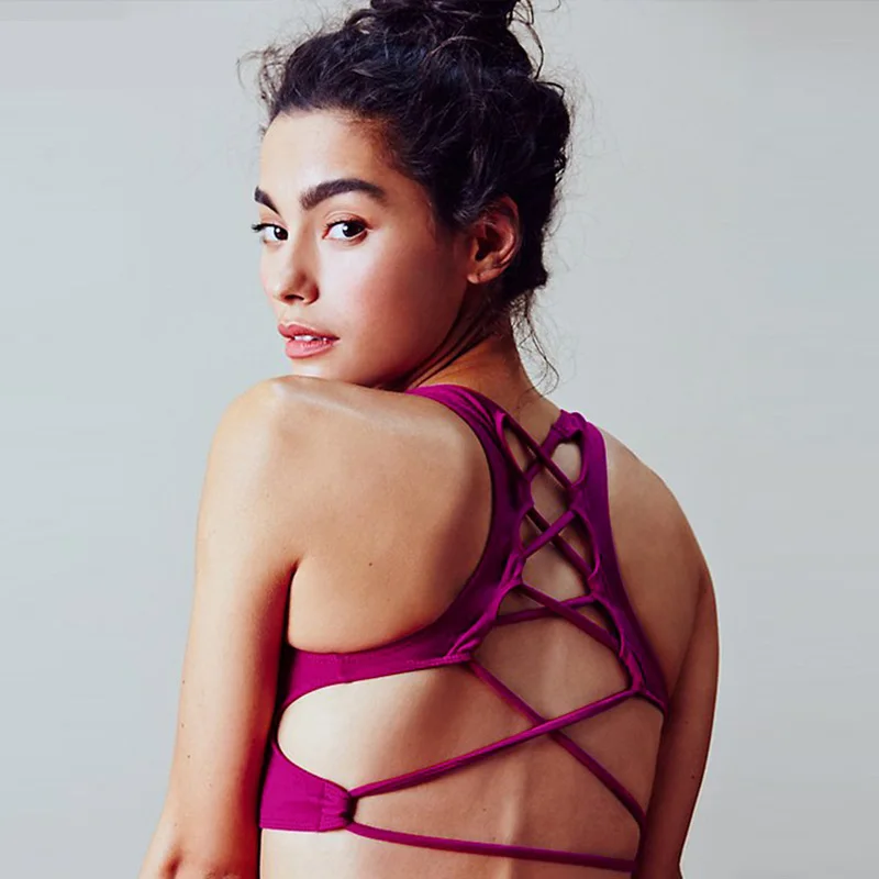 Woman Yoga Bra Gym Fitness Exercising Vest Breathable Quick-drying Candy Color Bandage Back Design Fine Material SCL068
Woman Yoga Bra Gym Fitness Exercising Vest Breathable Quick-drying Candy Color Bandage Back Design Fine Material SCL068