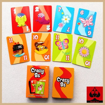 Free shipping high quality crazy 8s game cards funny board game children kids game cards Educational literacy card kids games
Free shipping high quality crazy 8s game cards funny board game children kids game cards Educational literacy card kids games