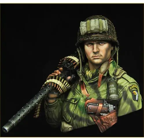 New Unassembled 1/10 US AIRBORNE soldier bust winter 1944 Resin Kit DIY Toys Unpainted resin model
New Unassembled 1/10 US AIRBORNE soldier bust winter 1944 Resin Kit DIY Toys Unpainted resin model