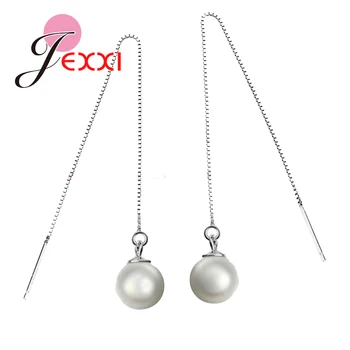 3 Colors Best Quality Freshwater Pearl Beads 925 Sterling Silver Jewelry Earring Ear Thread Long Line Box Chain 
3 Colors Best Quality Freshwater Pearl Beads 925 Sterling Silver Jewelry Earring Ear Thread Long Line Box Chain
