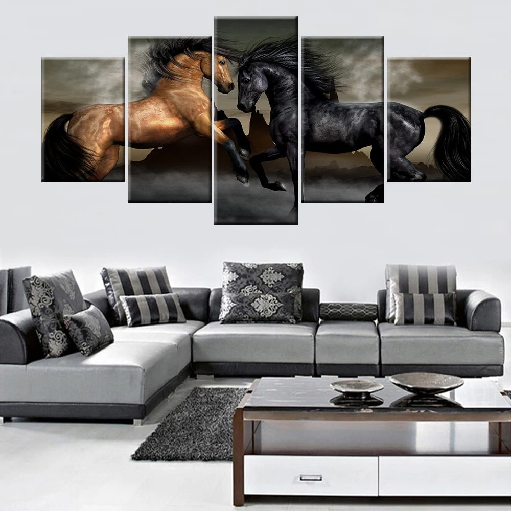 5 Pieces HD Print Painting Animal Horse wrestling Modular For Modern Decorative Bedroom Living Room Home Wall Art Decor
5 Pieces HD Print Painting Animal Horse wrestling Modular For Modern Decorative Bedroom Living Room Home Wall Art Decor