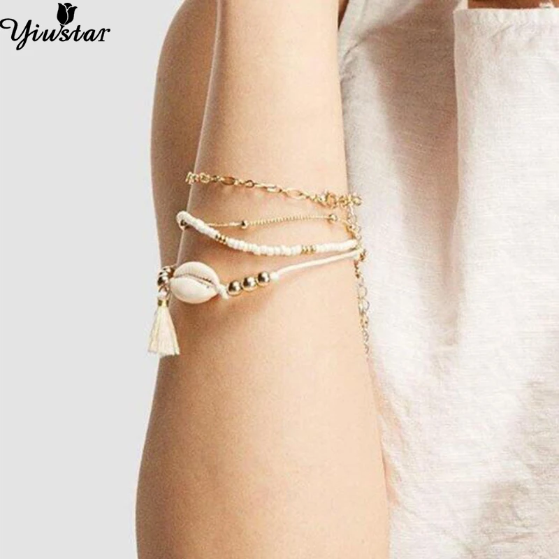 Yiustar Unique Multi layer Pure Life Ocean Shell Bracelets for Women Girls Jewelry Conch Sea Shell Shape Bracelet Wedding Party
Yiustar Unique Multi layer Pure Life Ocean Shell Bracelets for Women Girls Jewelry Conch Sea Shell Shape Bracelet Wedding Party