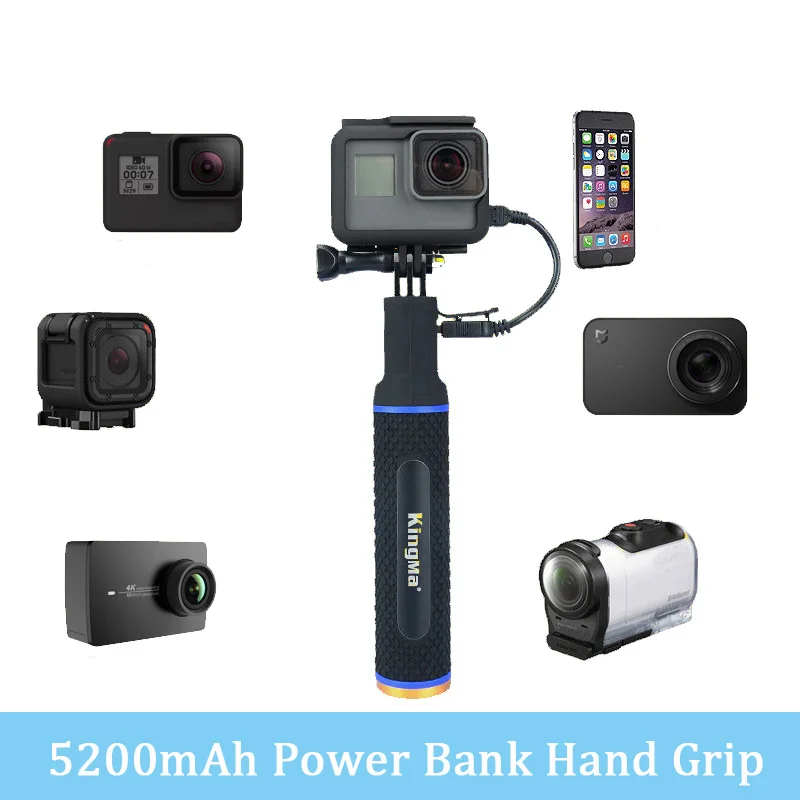 Power Bank Hand Grip Battery for Xiaomi yi SJCAM EKEN SONY GoPro Hero 8 7 6 4 3+ Session Action Cameras Smartphones Accessories
Power Bank Hand Grip Battery for Xiaomi yi SJCAM EKEN SONY GoPro Hero 8 7 6 4 3+ Session Action Cameras Smartphones Accessories