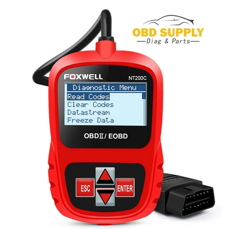 FOXWELL двигателя Code Reader Сенсор стоп кадр OBDII инструмент диагностики NT200C OBD2