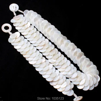 High Quality Pretty 15mm Natural White Shell MOP Handwoven Fashion Necklace And Bracelet 1Set w2463
High Quality Pretty 15mm Natural White Shell MOP Handwoven Fashion Necklace And Bracelet 1Set w2463