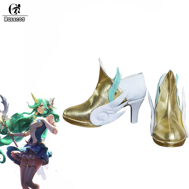 Обувь для косплея ROLECOS LOL Soraka обувь со звездами Guardian Magica|magica| |