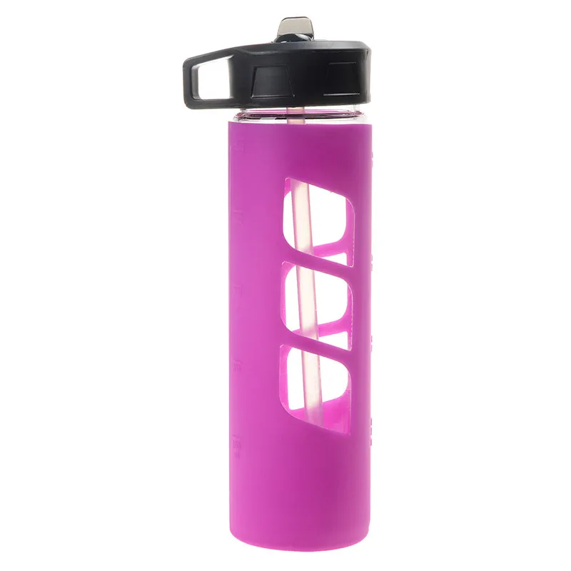 New Portable Drinking Glass Transparent Water Bottle with Non Slip Bottle Thermal-protective Silicone Sleeve Sport Water Bottles
New Portable Drinking Glass Transparent Water Bottle with Non Slip Bottle Thermal-protective Silicone Sleeve Sport Water Bottles
