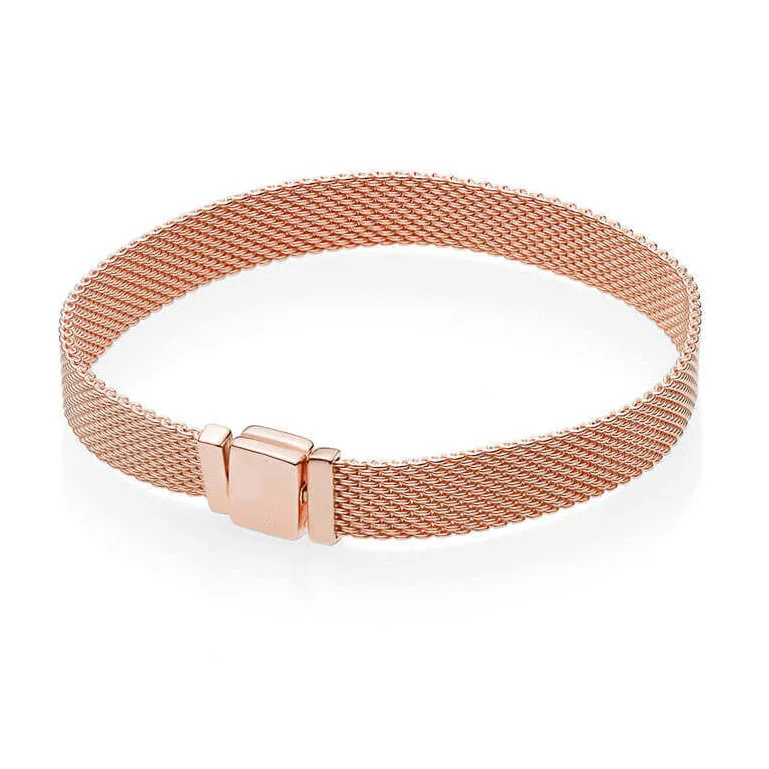2018 New Fashion 925 sterling silver Rose gold Reflexions Bracelet Fit Original Charm Bracelet DIY Jewelry Christmas gifts
2018 New Fashion 925 sterling silver Rose gold Reflexions Bracelet Fit Original Charm Bracelet DIY Jewelry Christmas gifts