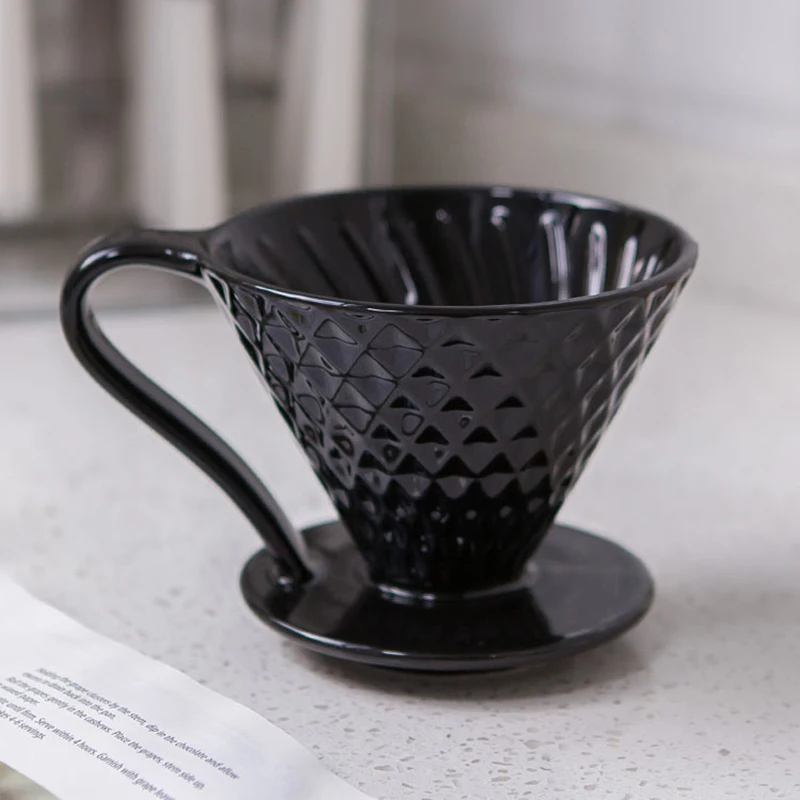 Ceramic Coffee Filters V60 Coffee Drip Filter Cup Diamond shape Permanent Pour Over Coffee Maker with Separate Stand
Ceramic Coffee Filters V60 Coffee Drip Filter Cup Diamond shape Permanent Pour Over Coffee Maker with Separate Stand