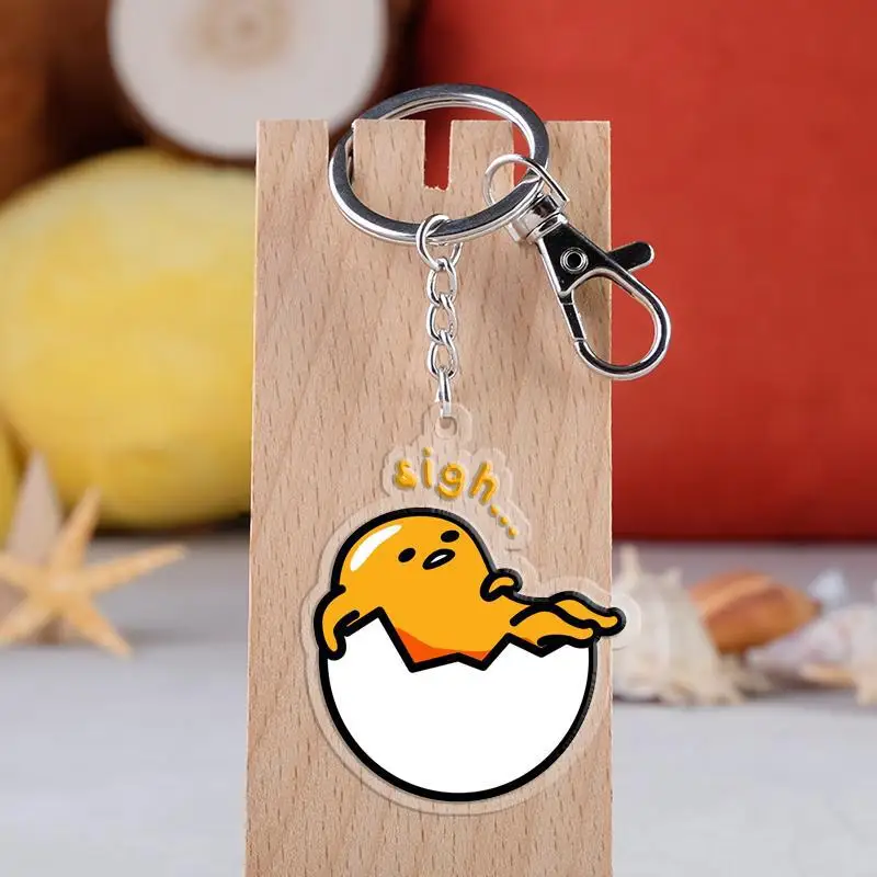 Japanese Anime Gudetama Keychain Cartoon Figure Lazy Egg Car Key Holder Chain Pendants Keyrings
Japanese Anime Gudetama Keychain Cartoon Figure Lazy Egg Car Key Holder Chain Pendants Keyrings