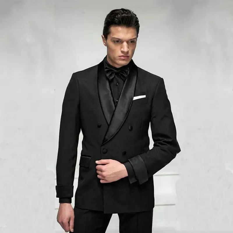 New Popular Black Men Wedding Suits Groom Wedding Suit Groomsmen Tuxedos Man Blazers Slim Fit Terno Masculino 2 Piece Coat Pants
New Popular Black Men Wedding Suits Groom Wedding Suit Groomsmen Tuxedos Man Blazers Slim Fit Terno Masculino 2 Piece Coat Pants