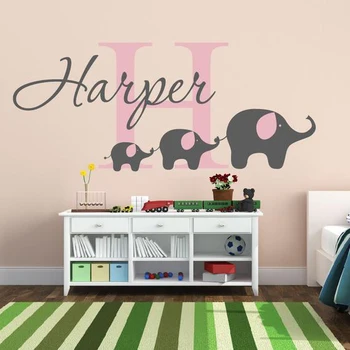 Elephant Wall Sticker, Name Monogram Wall Decal, Name Wall Stickers For Kids Room, Kids Name Home Decoration, Vinyl Sticker C106
Elephant Wall Sticker, Name Monogram Wall Decal, Name Wall Stickers For Kids Room, Kids Name Home Decoration, Vinyl Sticker C106