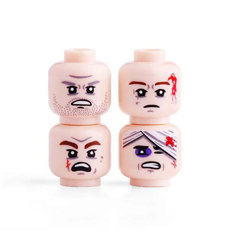 4 Pcs/Lot Injured Figure Face Head Police Set MOC Accessories Building Blocks Model Bricks Toys for Children B100
4 Pcs/Lot Injured Figure Face Head Police Set MOC Accessories Building Blocks Model Bricks Toys for Children B100