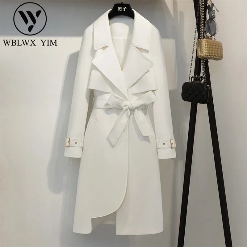 2019 Spring Long Trench coat women Fashion High-end custom Single Breasted Belt Classic Trench Elegant Ladies Business Outerwear
2019 Spring Long Trench coat women Fashion High-end custom Single Breasted Belt Classic Trench Elegant Ladies Business Outerwear