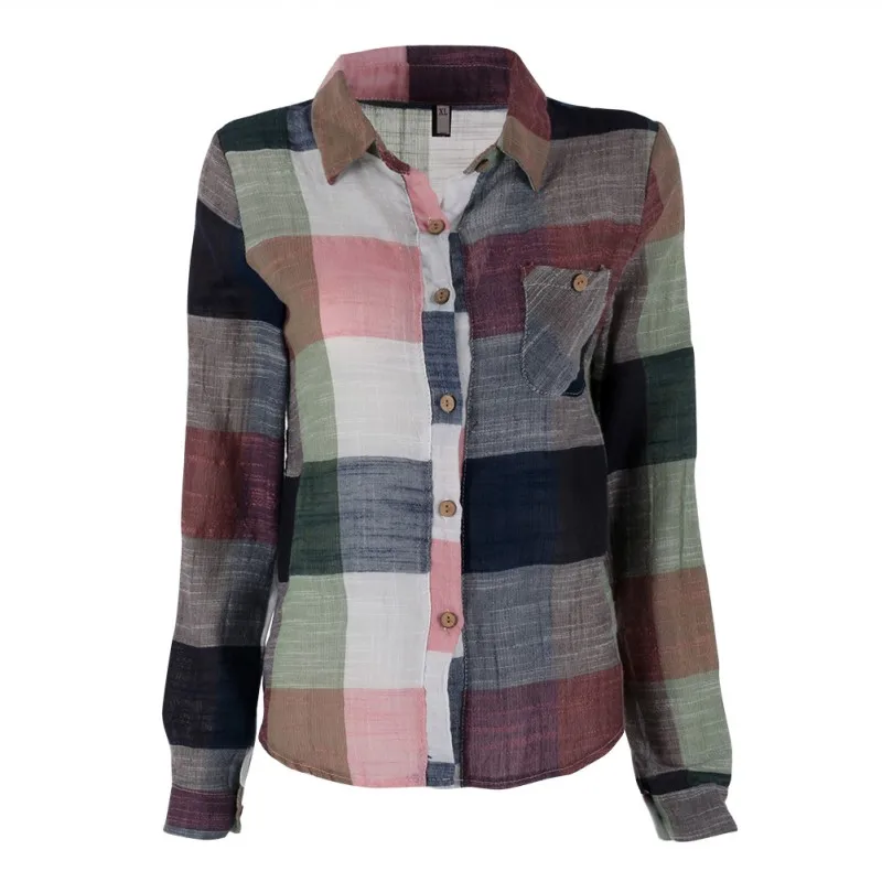 Ladies Female Casual Cotton Plaid Autumn Shirt Women Slim Outerwear Blouse Tops Blusas Chemise Femme Plus Size WD69 V2 A7 A8
Ladies Female Casual Cotton Plaid Autumn Shirt Women Slim Outerwear Blouse Tops Blusas Chemise Femme Plus Size WD69 V2 A7 A8