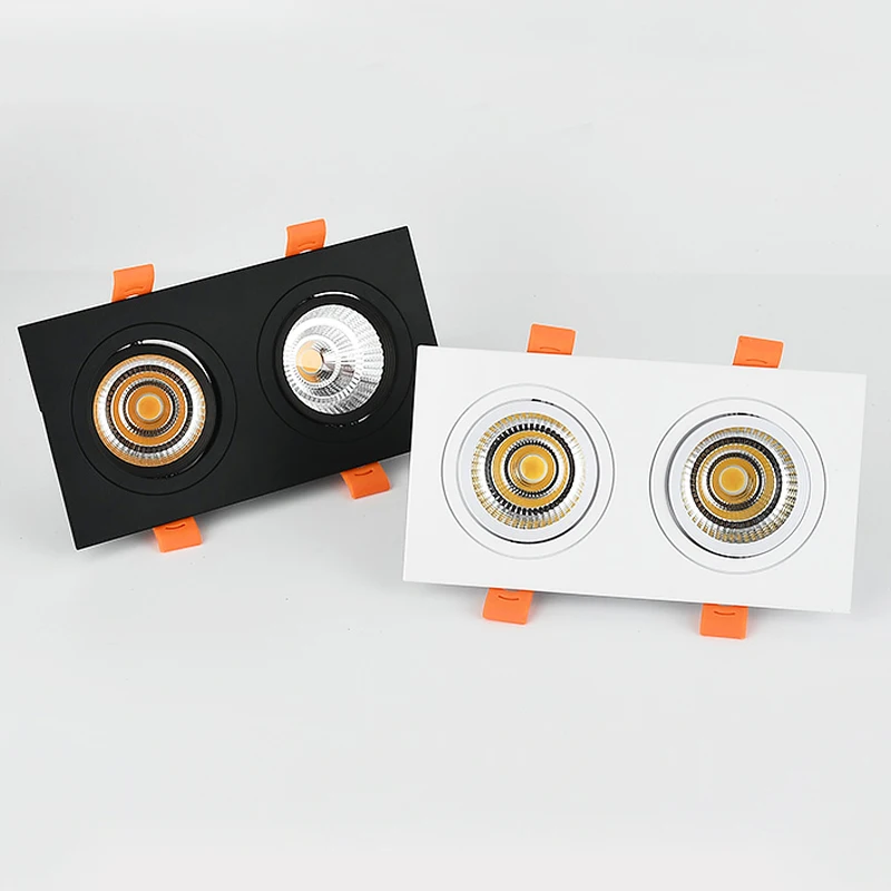 Double Square Led COB Downlight Dimmable 10W 14W 20W Led Fixture Spotlight Ceiling Lights Lamp 120angle white shell AC110V 220V
Double Square Led COB Downlight Dimmable 10W 14W 20W Led Fixture Spotlight Ceiling Lights Lamp 120angle white shell AC110V 220V