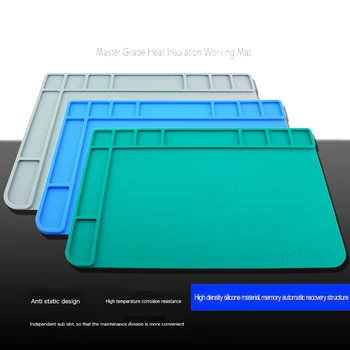 Anti-Static Heat Insulation Soldering Mat Silicone Pad Maintenance Platform for Heat Gun BGA Soldering Station Repair Tools
Anti-Static Heat Insulation Soldering Mat Silicone Pad Maintenance Platform for Heat Gun BGA Soldering Station Repair Tools