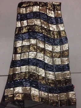 2018 New French Nigerian gold black net lace,African tulle mesh Sequence lace fabric high quality for wedding dress 5yards/lot
2018 New French Nigerian gold black net lace,African tulle mesh Sequence lace fabric high quality for wedding dress 5yards/lot
