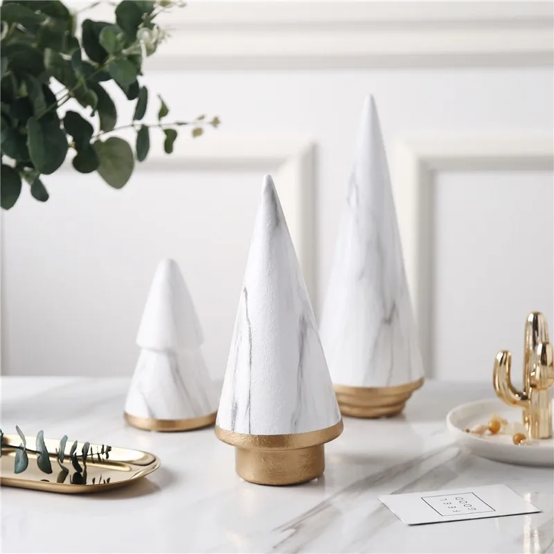 Nordic Christmas Tree Decor Marble Ceramic Statue Figurie Creative Gifts Wedding Modern Minimalist Home Xmas Decor Ornaments
Nordic Christmas Tree Decor Marble Ceramic Statue Figurie Creative Gifts Wedding Modern Minimalist Home Xmas Decor Ornaments