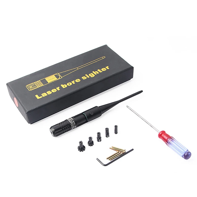 Scope Calibrator Aiming Pointer Kit Red Dot Laser Collimator For 0.22 To 0.50 Bore Sighter Sight Scopes Hunting accessory
Scope Calibrator Aiming Pointer Kit Red Dot Laser Collimator For 0.22 To 0.50 Bore Sighter Sight Scopes Hunting accessory