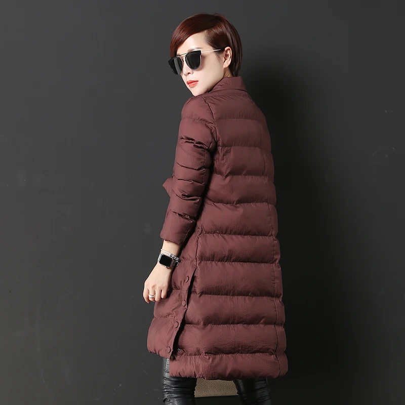 2018 autumn winter Korean button suit collar long cotton coat new women's jacket outwear fashion double-breasted cotton parkas
2018 autumn winter Korean button suit collar long cotton coat new women's jacket outwear fashion double-breasted cotton parkas