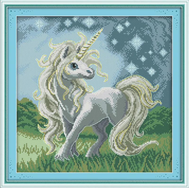 Beautiful unicorn Counted Cross Stitch 11CT Printed 14CT Cross Stitch DIY Chinese Cotton Cross-stitch Kit Embroidery Needlework
Beautiful unicorn Counted Cross Stitch 11CT Printed 14CT Cross Stitch DIY Chinese Cotton Cross-stitch Kit Embroidery Needlework
