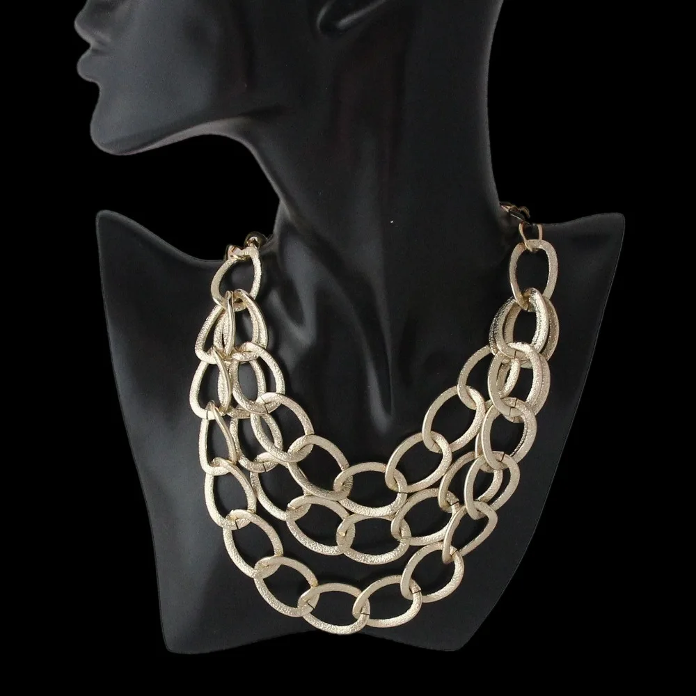 CirGen Fashion Multi layer Gold Plate Metal Chain Chunky Necklace Choker Collar Statement Short Chain Necklaces Jewelry,D45
CirGen Fashion Multi layer Gold Plate Metal Chain Chunky Necklace Choker Collar Statement Short Chain Necklaces Jewelry,D45