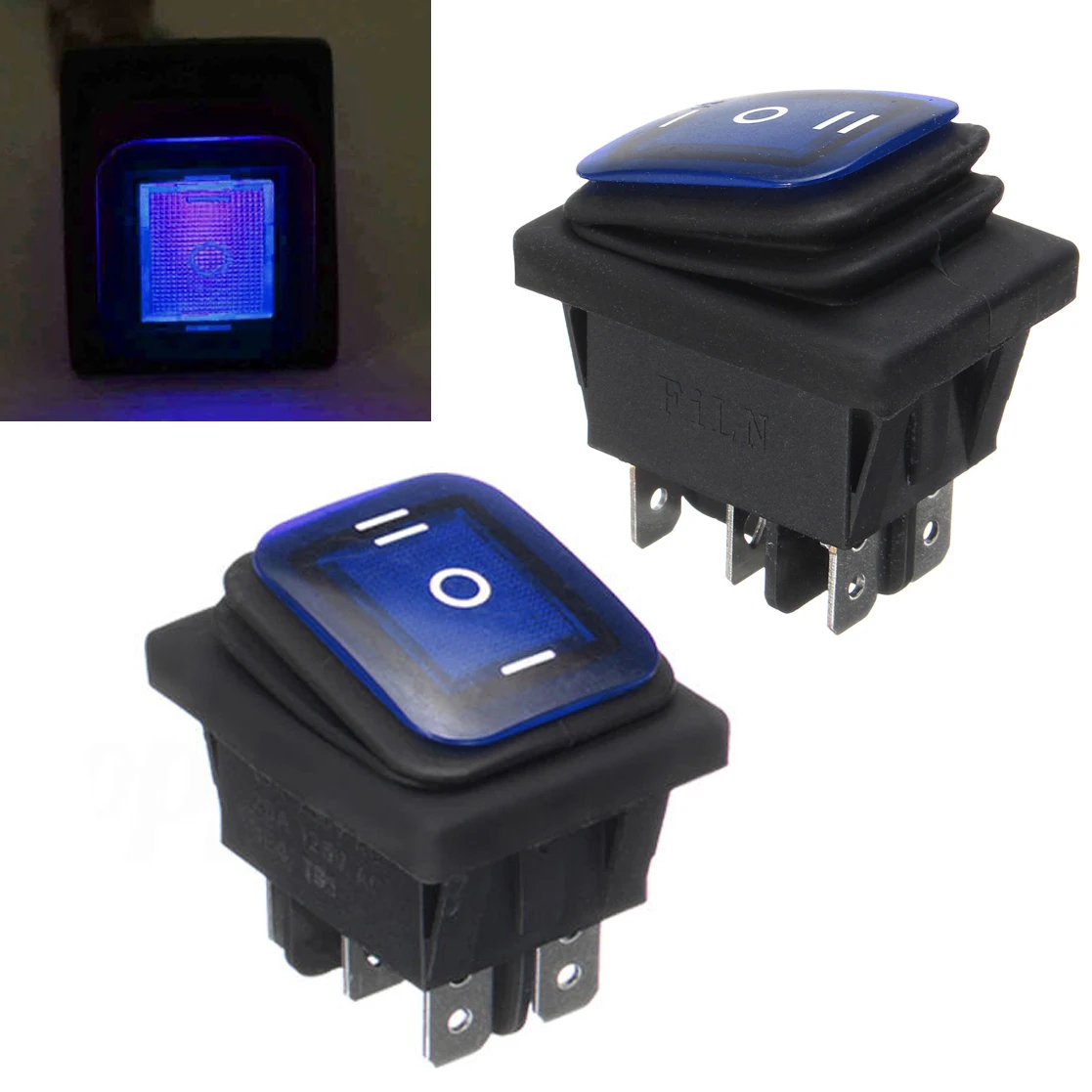 Green / Blue / Red Rocker Power Switch On-Off-On 6 Pin 12V DC Mayitr Car Boat LED Latching Waterproof Toggle Switches
Green / Blue / Red Rocker Power Switch On-Off-On 6 Pin 12V DC Mayitr Car Boat LED Latching Waterproof Toggle Switches