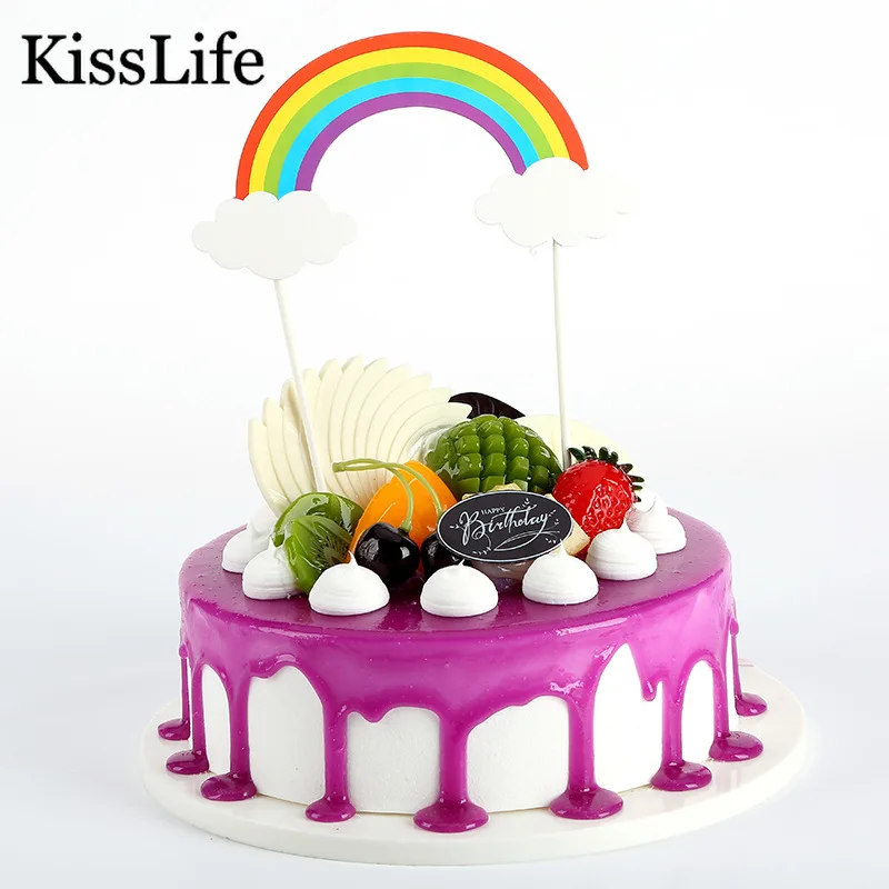 KISSLIFE 1Pc Colorful Rainbow Cake Insert Cartoon Cupcake Topper Cake Decorating For Kids Birthday Party Decoration Lovely Gifts
KISSLIFE 1Pc Colorful Rainbow Cake Insert Cartoon Cupcake Topper Cake Decorating For Kids Birthday Party Decoration Lovely Gifts