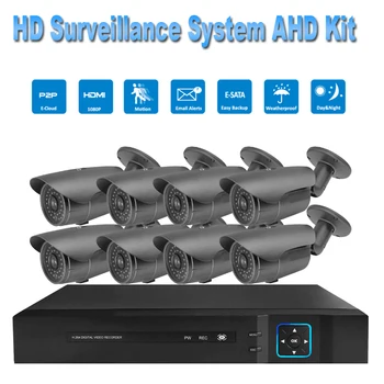 PUAroom 8CH night vision IR-Cut AHD security camera H.264 onvif video recording Outdoor Security Camera Systems
PUAroom 8CH night vision IR-Cut AHD security camera H.264 onvif video recording Outdoor Security Camera Systems