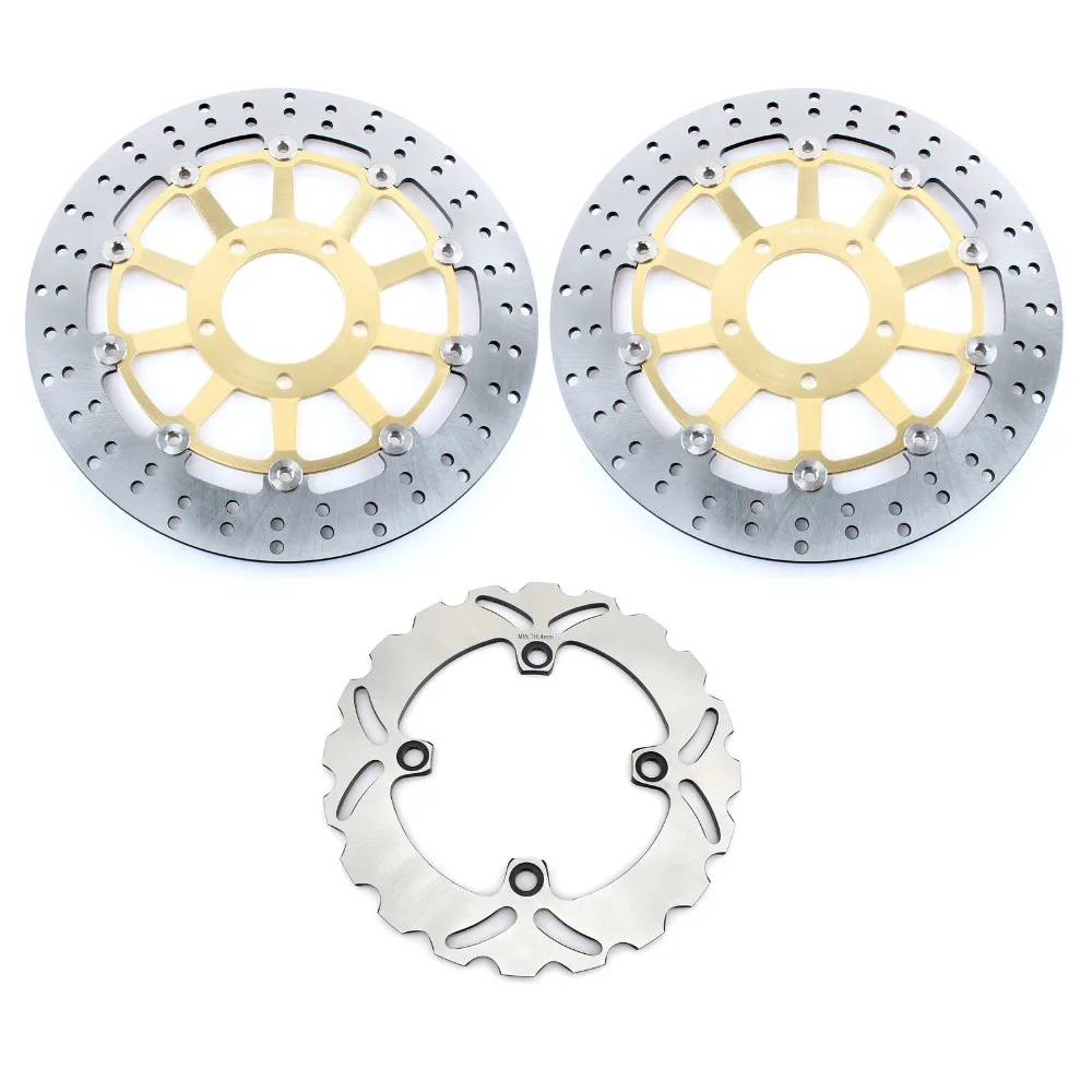 BIKINGBOY Round Wavy Front Rear Brake Discs Disks Rotors For Triumph Daytona 955 2002 2003 2004 2005 2006 Speed Triple 955 02-04
BIKINGBOY Round Wavy Front Rear Brake Discs Disks Rotors For Triumph Daytona 955 2002 2003 2004 2005 2006 Speed Triple 955 02-04